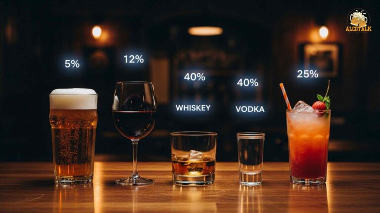 alcohol percentage of all drinks